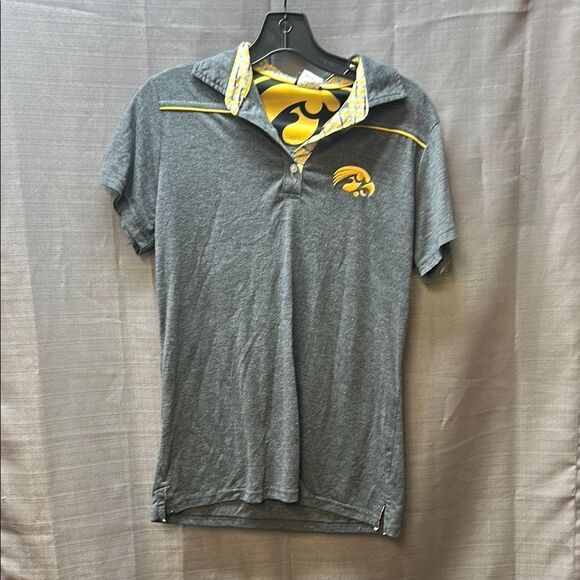 Iowa Hawkeyes Gray Polo Shirt, golf, casual dress - Picture 1 of 5